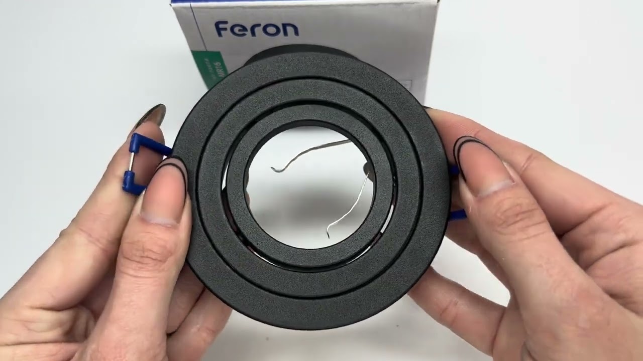 Врезной точечный светильник FERON DL6210 черный 01802