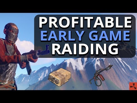 Great PROFIT From Early Game RAIDING!! Rust Solo Survival Gameplay