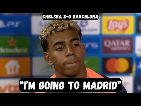 Lamine Yamal makes SHOCKING ANNOUNCEMENT after loss - Post Match Interview - Chelsea 3-0 Barcelona 