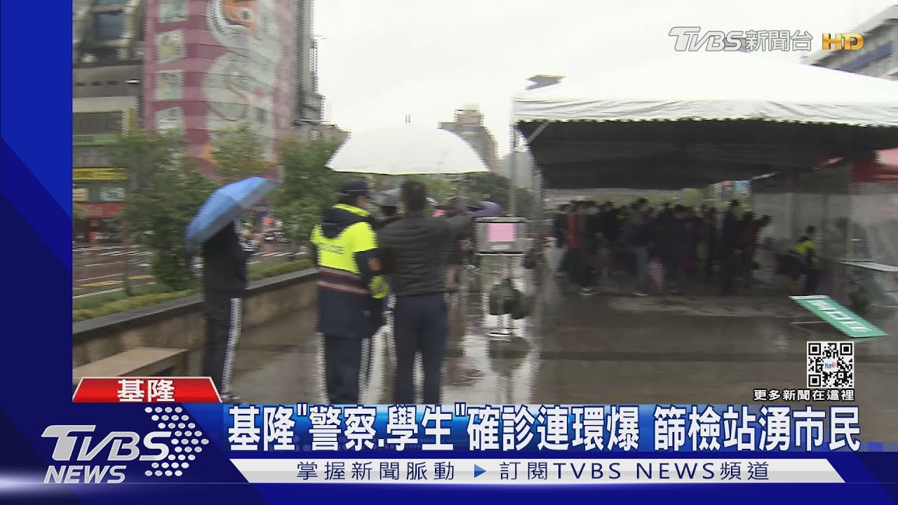 基隆「警察、學生」確診連環爆 篩檢站湧市民