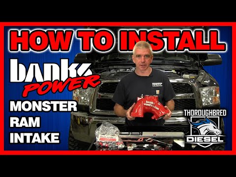 HOW TO Install a BANKS Monster-Ram Intake on a Dodge Cummins 6.7L #diesel #cummins #intake #fyp