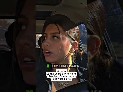 Ximena looks scared when she realised someone is following her😱#ximena