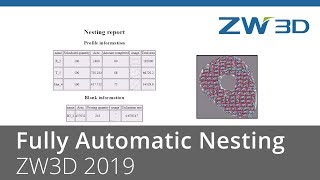 ZW3D 2019 - Fully Automatic Nesting