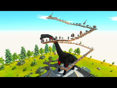 FPS AVATAR Deadly Parkour Around Brachiosaurus - Animal Revolt Battle Simulator