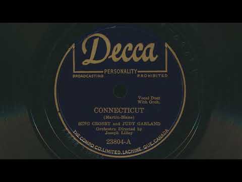 1947 BING CROSBY and JUDY GARLAND Connecticut VOCAL DUET - 78 RPM Record