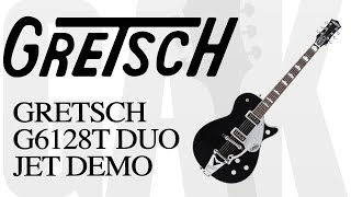 Video thumbnail for Gretsch G6128T Duo-Jet with Bigsby Gretsch G6128T Demo Review by GAK
