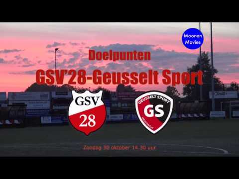 Doelpunten GSV'28-Geusselt Sport 30-10-2016