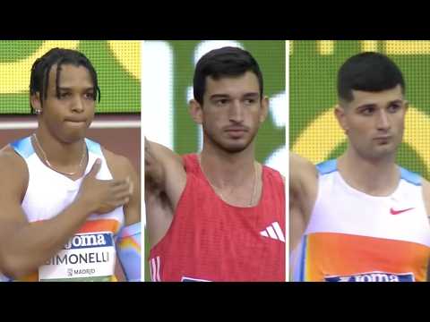 Lorenzo Ndele Simonelli vs Asier Martínez vs Enrique Llopis | Men’s 60m hurdles Madrid 2026
