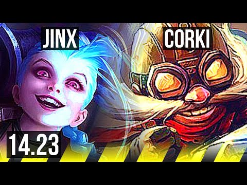 JINX & Braum vs CORKI & Rumble (ADC) | KR Master | 14.23