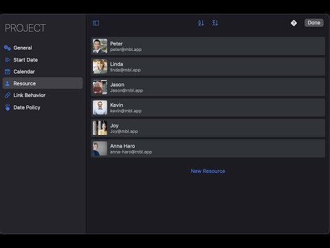 QuickPlan for macOS - Project Resources Maintenance Basics