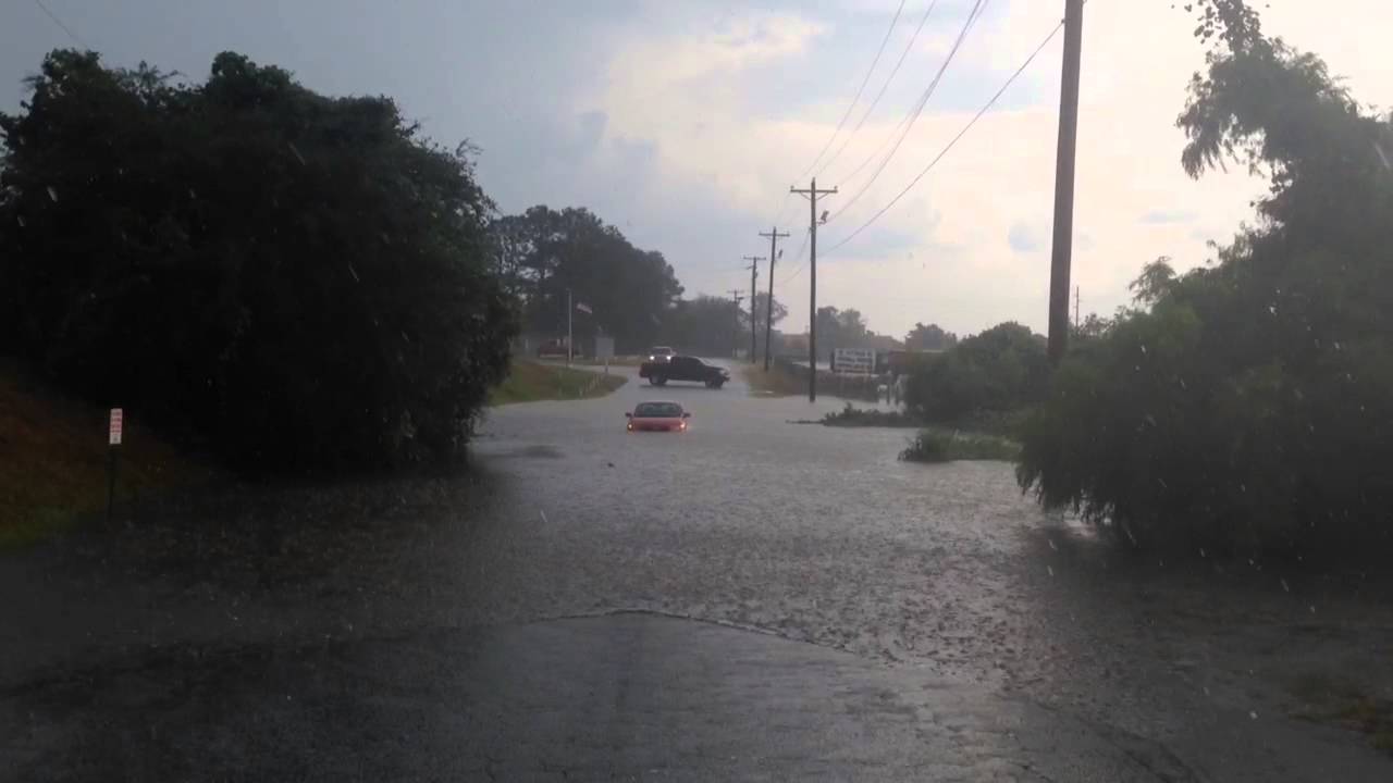 Video: Car Submerged In Flood