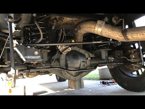 Thuren Fab install of rear coil springs, track bar, sway bar end links, and fox shocks 2015 Ram 2500