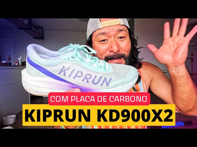 Curti o Kiprun Kd900x.2 da Decathlon, tênis com placa de carbono para corrida