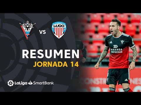 Resumen de CD Mirandés vs CD Lugo (3-2)