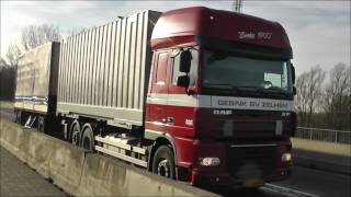 preview picture of video 'LKW, trucks, vrachtwagen, camion, Munnikkensteeg ( brug ), Zwijndrecht, 7 JAN 2015'