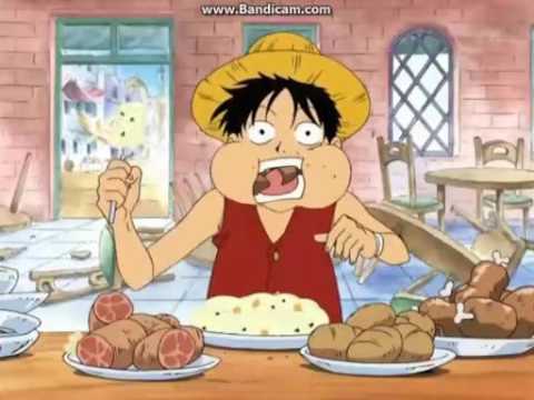 Luffy, Ace, and Smoker in a Restaurant