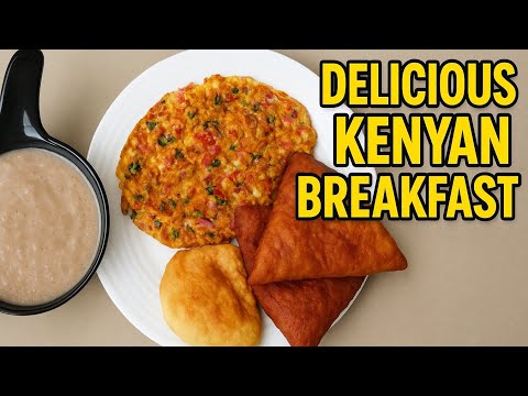 Delicious Kenyan Breakfast | Uji, Mandazi & Veggie Omelette #africanfood #breakfast #kenyanfood