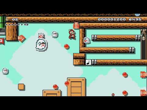 King Boo's Haunted Airship by PacManDice - SUPER MARIO MAKER - NO COMMENTARY 1bh