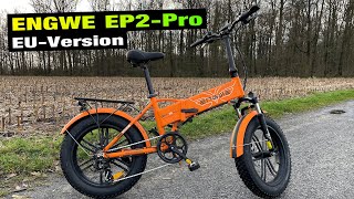 Vídeo de ENGWE EP-2 Pro - Fat Bike Elétrica Dobrável 750W com Suspensão Dupla - Cor: Cinza - Lançamento Pré-Venda