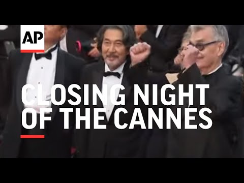 Stars arrive for the closing night of the Cannes Film Festival