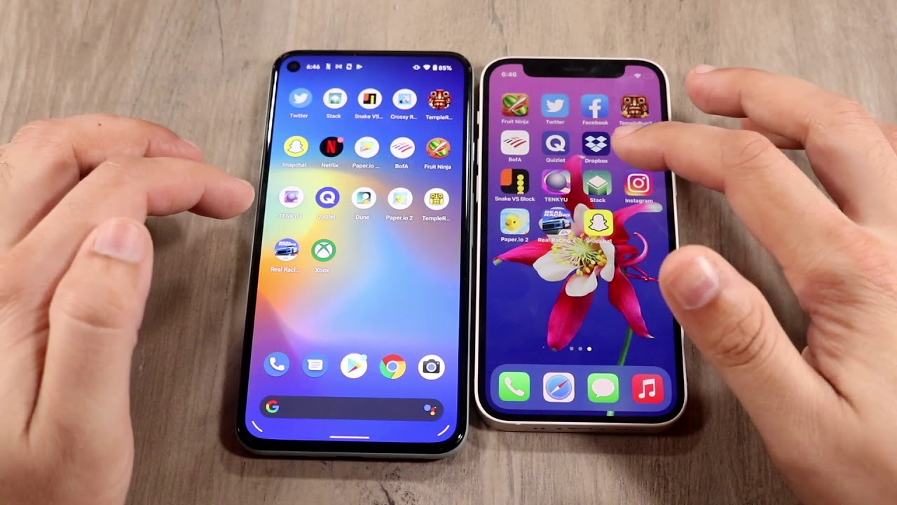 iPhone 12 Mini Vs Google Pixel 5 Speed Comparison