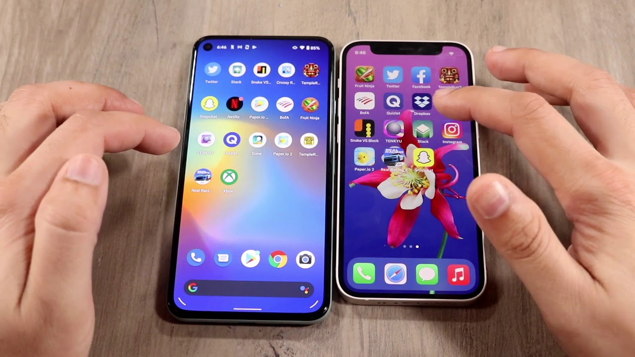 iPhone 12 Mini Vs Google Pixel 5 Speed Comparison