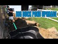 EASY DUCK POND BUILD WITH DRAIN For CLEANING Part 1