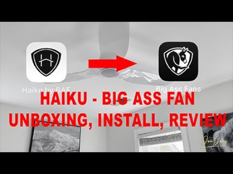 Haiku L Series Big Ass Fan Unboxing, Install, Review