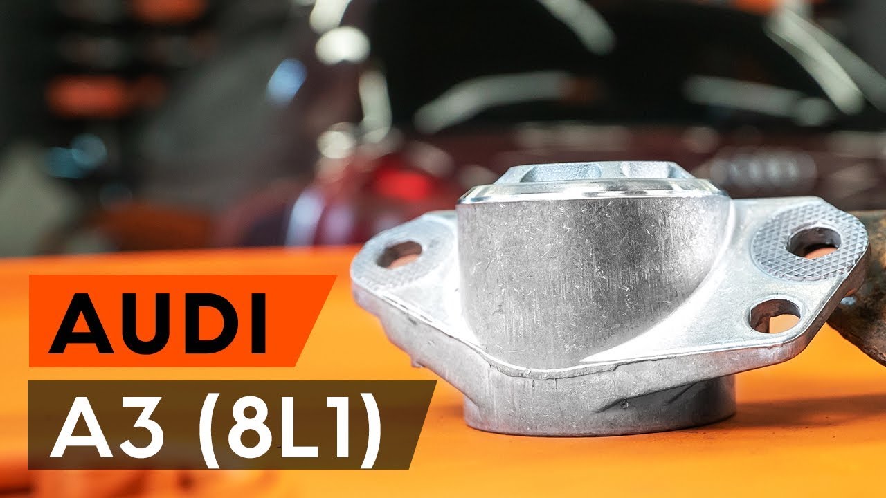 Kuinka vaihtaa jousijalan tukilaakeri taakse Audi A3 8L1-autoon – vaihto-ohje