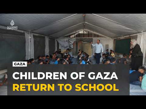 Gaza's children return to school after nearly three years of war