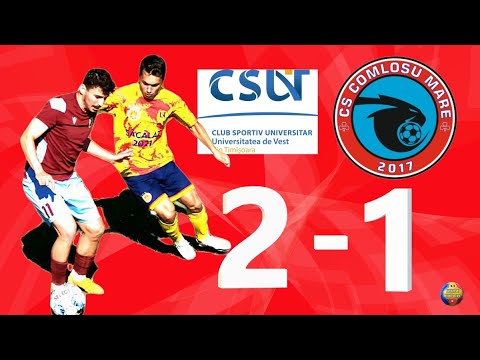 CSU Universitatea de Vest din Timisoara - CS Comlosu Mare (2-1), Cupa Romaniei, Semifinale, 15.06.22
