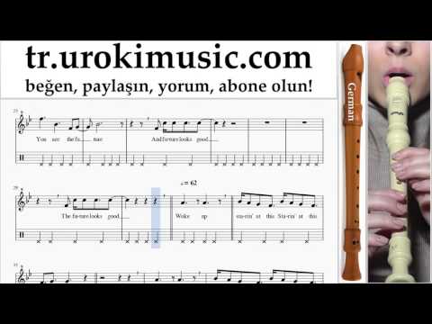 Blok flüt dersleri (G.) OneRepublic - Future Looks Good Bölüm#2 um-723