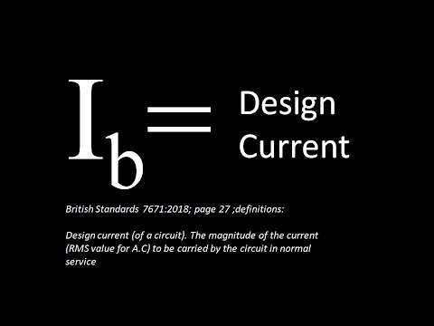 Calculating Design current, maximum demand and diversity