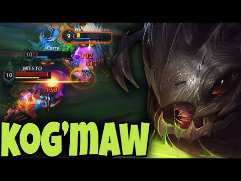 Wild Rift Kog'Maw Gameplay (New Champion) Build & Runes