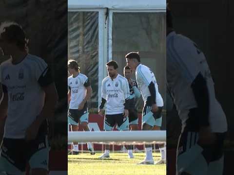 MESSI completa su ÚLTIMO entrenamiento con la SELECCIÓN ARGENTINA #shorts