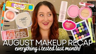 AUGUST MAKEUP FAVOURITES & FAILS *Every Product I Tested Last Month* Cruelty Free Monthly Recap 2025