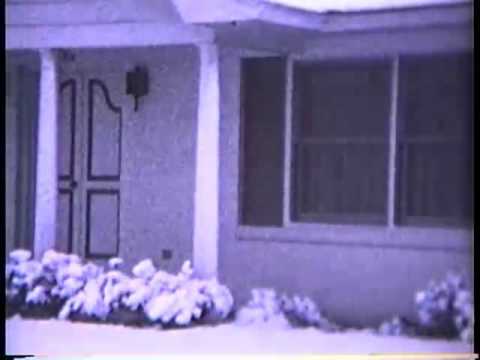 Super 8 Movies -- Snow in Savannah in Mid-1960s