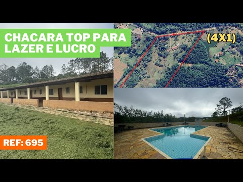 REF. 695, CHACARA TOP PARA LAZER E LUCRO EM PEDRO DE TOLEDO - SP, POR R$ 4.000.000,00