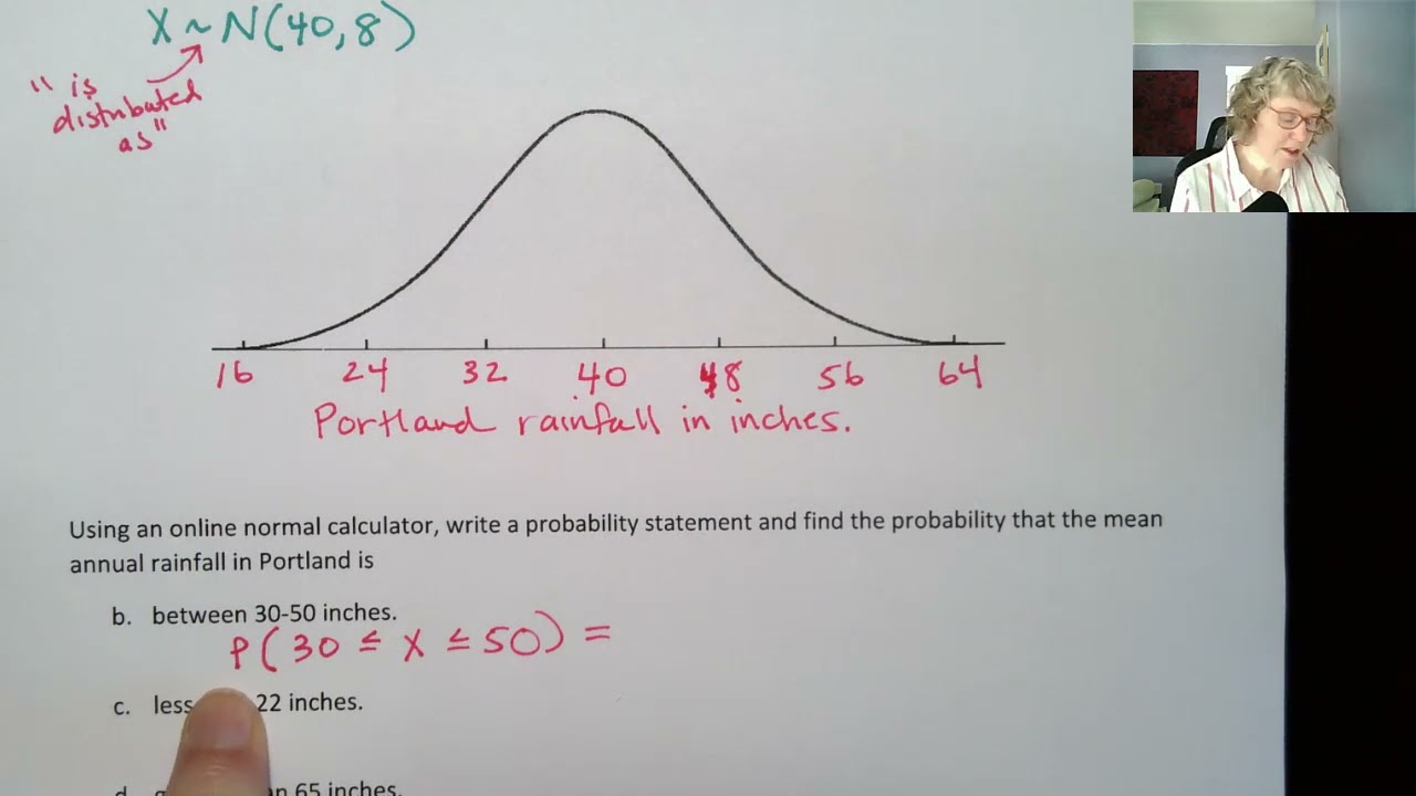 Stat 243 Module 7 Video 5 The Normal Model and Probabilities