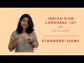 11- Indian Sign Language 101 - Standard Signs