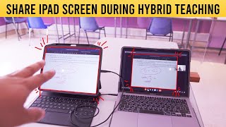 How to share iPad screen in Google Meet and classroom projector