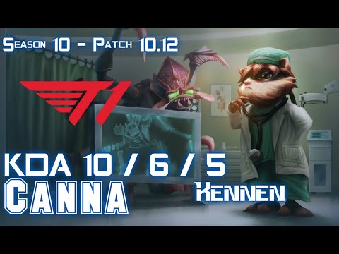 T1 Canna KENNEN vs VLADIMIR Top - Patch 10.12 KR Ranked
