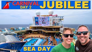 Carnival Jubilee Caribbean Cruise: Sea Day Fun & Formal Night - Day 2 Vlog 🚢👔