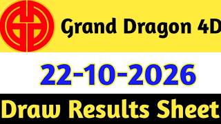 22-10-2026 Grand Dragon Today 4D Results | 4d Malaysia Live Today | Today 4d Res