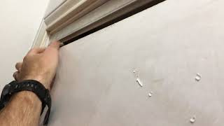 Removal of closet sliding door