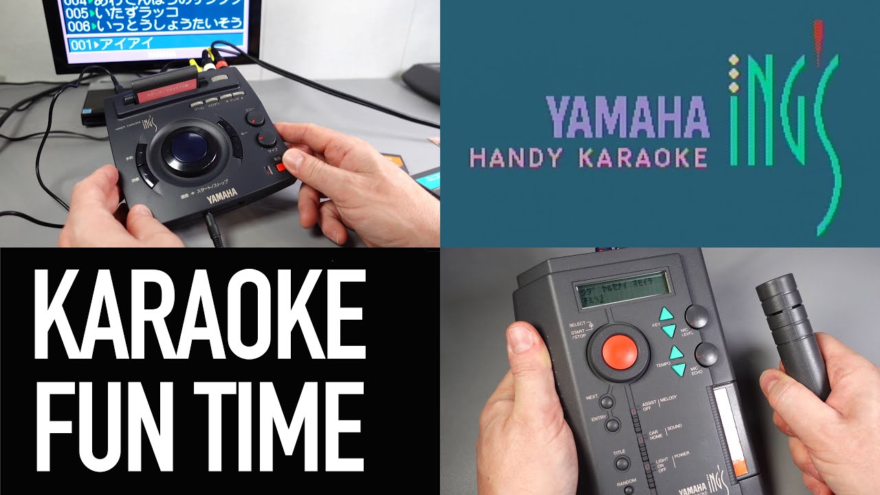 It's retro-tech Karaoke fun time with Yamaha's 1990's ING's system