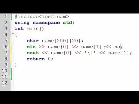 Learn 38 Two D char Array for String in C Hindi - Mind Luster