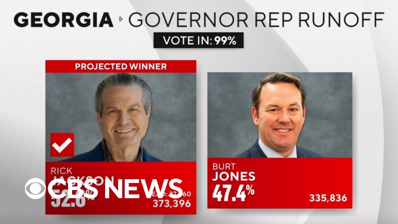 Healthcare executive Rick Jackson wins Georgia Republican runoff, will face Democrat Bottoms in November