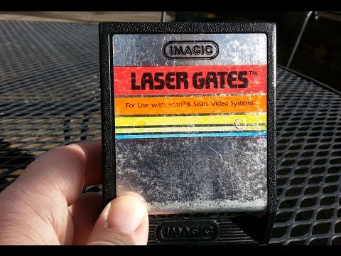 Classic Game Room - LASER GATES review for Atari 2600