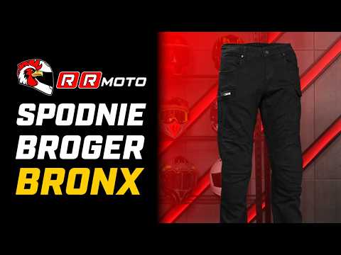 BROGER BRONX _ klasyczne jeansy motocyklowe regular fit z ochraniaczami i certyfikatem AA